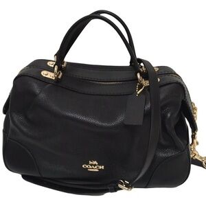 Coach Black Leather Handbag